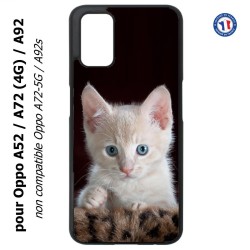 Coque pour Oppo A52 / A72(4G) / A92 - Bébé chat tout mignon - chaton yeux bleus