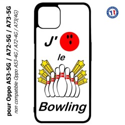 Coque pour Oppo A53-5G / A72-5G / A73-5G - J'aime le Bowling
