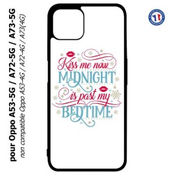 Coque pour Oppo A53-5G / A72-5G / A73-5G - Kiss me now Midnight is past my Bedtime amour embrasse-moi