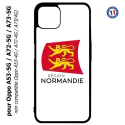 Coque pour Oppo A53-5G / A72-5G / A73-5G - Logo Normandie - Écusson Normandie - 2 léopards
