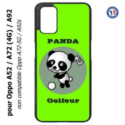 Coque pour Oppo A52 / A72(4G) / A92 - Panda golfeur - sport golf - panda mignon