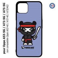 Coque pour Oppo A53-5G / A72-5G / A73-5G - PANDA BOO© Ninja Boo noir - coque humour