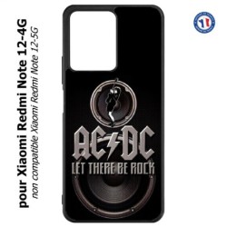 Coque pour Xiaomi Redmi Note 12-4G - groupe rock AC/DC musique rock ACDC