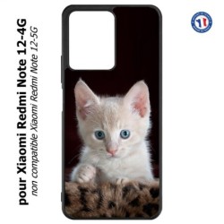 Coque pour Xiaomi Redmi Note 12-4G - Bébé chat tout mignon - chaton yeux bleus