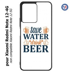 Coque pour Xiaomi Redmi Note 12-4G - Save Water Drink Beer Humour Bière