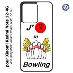 Coque pour Xiaomi Redmi Note 12-4G - J'aime le Bowling