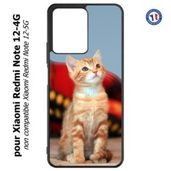 Coque pour Xiaomi Redmi Note 12-4G - Adorable chat - chat robe cannelle