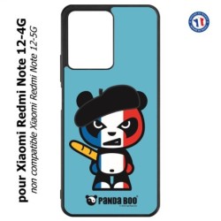 Coque pour Xiaomi Redmi Note 12-4G - PANDA BOO© Français béret baguette - coque humour