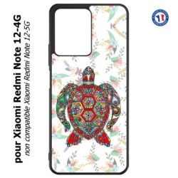 Coque pour Xiaomi Redmi Note 12-4G - Tortue art floral