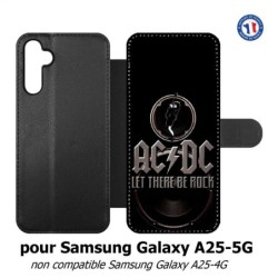 Etui cuir pour Samsung A25 5G - groupe rock AC/DC musique rock ACDC