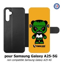 Etui cuir pour Samsung A25 5G - PANDA BOO© Frankenstein monstre - coque humour