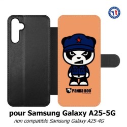 Etui cuir pour Samsung A25 5G - PANDA BOO© Mao Panda communiste - coque humour
