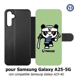 Etui cuir pour Samsung A25 5G - PANDA BOO© Ninja Boo - coque humour