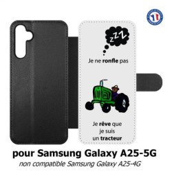 Etui cuir pour Samsung A25 5G - humour