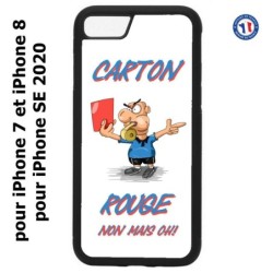 Coque pour iPhone 7/8 et iPhone SE 2020 Arbitre Carton Rouge
