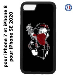 Coque pour iPhone 7/8 et iPhone SE 2020 Blanche foulard Rouge Gourdin Dessin animé