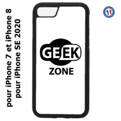 Coque pour iPhone 7/8 et iPhone SE 2020 Logo Geek Zone noir & blanc