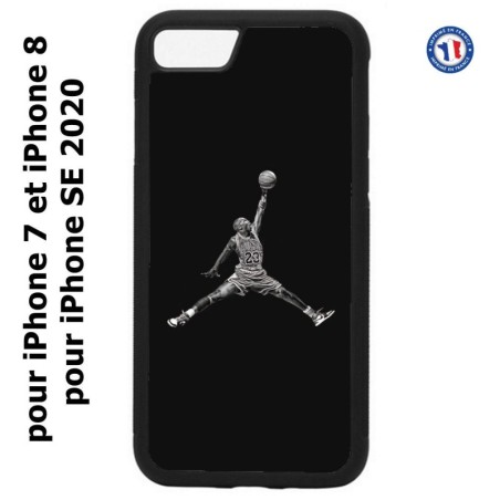 Coque pour iPhone 7/8 et iPhone SE 2020 Michael Jordan 23 shoot Chicago Bulls Basket