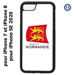 Coque pour iPhone 7/8 et iPhone SE 2020 Logo Normandie - Écusson Normandie - 2 léopards