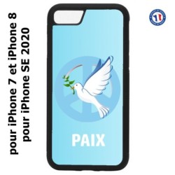 Coque pour iPhone 7/8 et iPhone SE 2020 blanche Colombe de la Paix