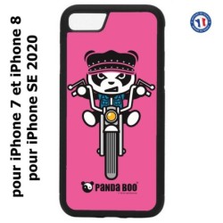Coque pour iPhone 7/8 et iPhone SE 2020 PANDA BOO© Moto Biker - coque humour