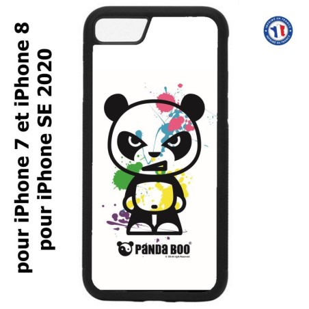 Coque pour iPhone 7/8 et iPhone SE 2020 PANDA BOO© paintball color flash - coque humour