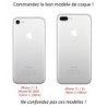Coque pour iPhone 7/8 et iPhone SE 2020 PANDA BOO© Français béret baguette - coque humour - coque noire TPU souple
