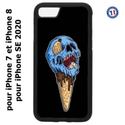 Coque pour iPhone 7/8 et iPhone SE 2020 Ice Skull - Crâne Glace - Cône Crâne - skull art