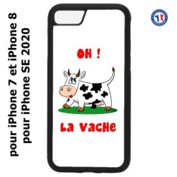 Coque pour iPhone 7/8 et iPhone SE 2020 Oh la vache - coque humoristique