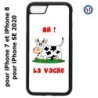 Coque pour iPhone 7/8 et iPhone SE 2020 Oh la vache - coque humoristique