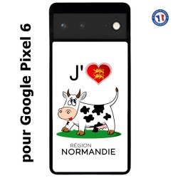 Coque pour Google Pixel 6 J'aime la Normandie - vache normande