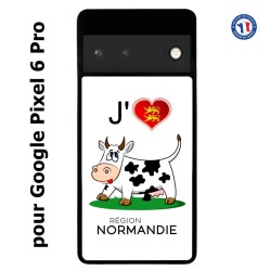 Coque pour Google Pixel 6 PRO J'aime la Normandie - vache normande