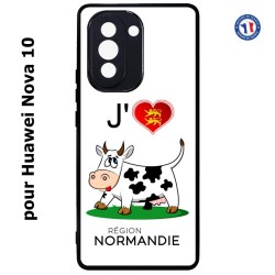 Coque pour Huawei Nova 10 J'aime la Normandie - vache normande