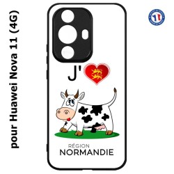 Coque pour Huawei Nova 11 4G J'aime la Normandie - vache normande
