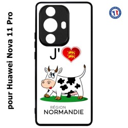 Coque pour Huawei Nova 11 Pro J'aime la Normandie - vache normande