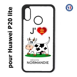 Coque pour Huawei P20 Lite J'aime la Normandie - vache normande