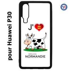 Coque pour Huawei P30 J'aime la Normandie - vache normande