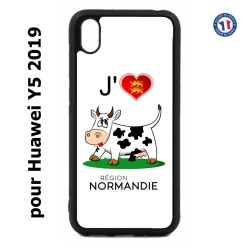 Coque pour Huawei Y5 2019 J'aime la Normandie - vache normande