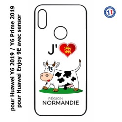Coque pour Huawei Y6 2019 / Y6 Prime 2019 J'aime la Normandie - vache normande