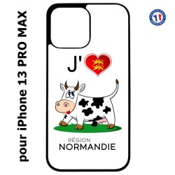 Coque pour Iphone 13 PRO MAX J'aime la Normandie - vache normande