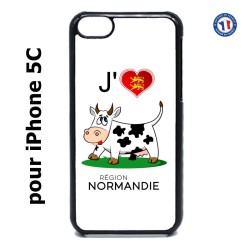 Coque pour IPHONE 5C J'aime la Normandie - vache normande