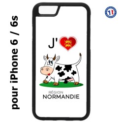 Coque pour IPHONE 6/6S J'aime la Normandie - vache normande
