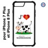 Coque pour IPHONE 7 PLUS/8 PLUS J'aime la Normandie - vache normande