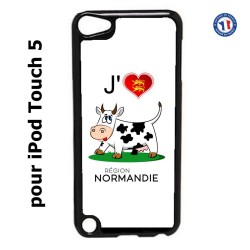 Coque pour IPOD TOUCH 5 J'aime la Normandie - vache normande