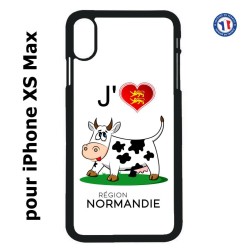 Coque pour iPhone XS Max J'aime la Normandie - vache normande