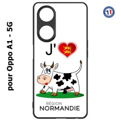 Coque pour Oppo A1 - 5G J'aime la Normandie - vache normande