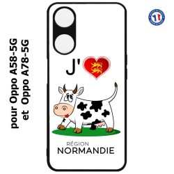 Coque pour Oppo A58-5G / Oppo A78-5G -  J'aime la Normandie - vache normande