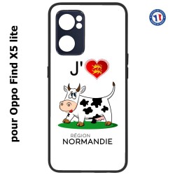 Coque pour Oppo Find X5 lite J'aime la Normandie - vache normande