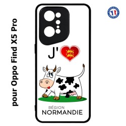 Coque pour Oppo Find X5 PRO J'aime la Normandie - vache normande