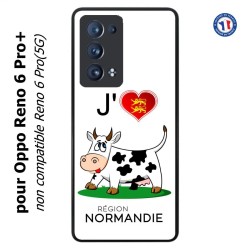 Coque pour Oppo Reno 6 Pro+ J'aime la Normandie - vache normande